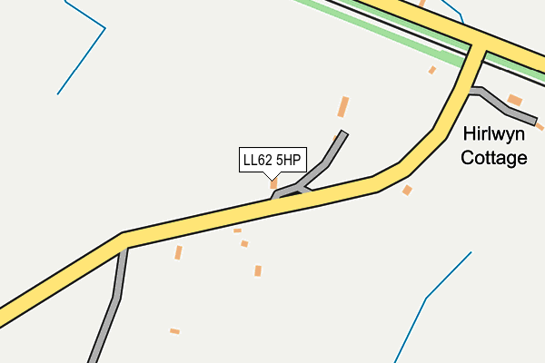 LL62 5HP map - OS OpenMap – Local (Ordnance Survey)