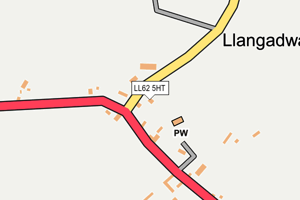 LL62 5HT map - OS OpenMap – Local (Ordnance Survey)