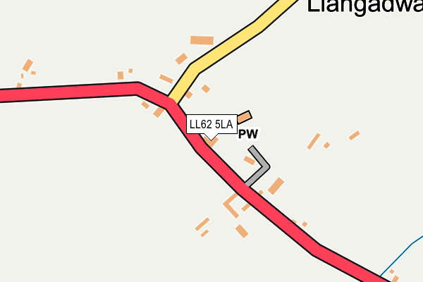 LL62 5LA map - OS OpenMap – Local (Ordnance Survey)
