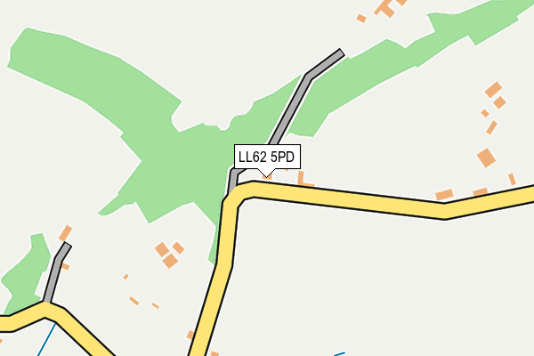 LL62 5PD map - OS OpenMap – Local (Ordnance Survey)