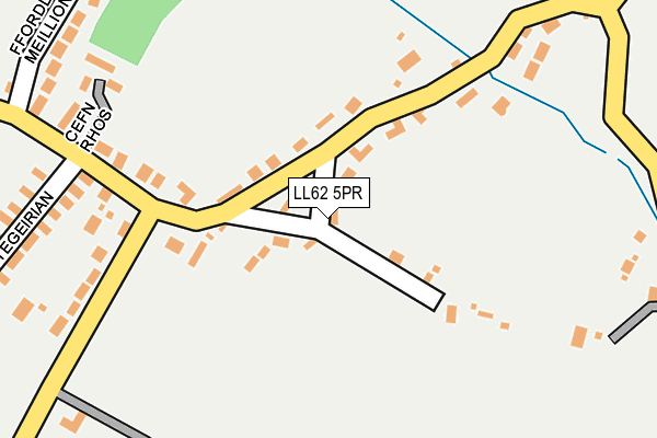 LL62 5PR map - OS OpenMap – Local (Ordnance Survey)
