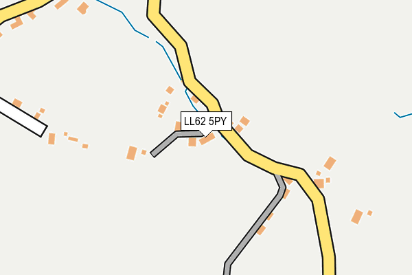 LL62 5PY map - OS OpenMap – Local (Ordnance Survey)