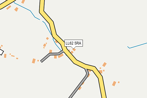 LL62 5RA map - OS OpenMap – Local (Ordnance Survey)