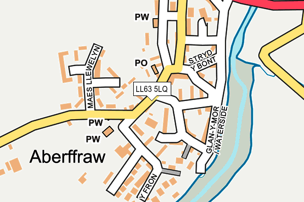 LL63 5LQ map - OS OpenMap – Local (Ordnance Survey)