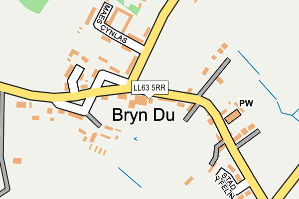 LL63 5RR map - OS OpenMap – Local (Ordnance Survey)