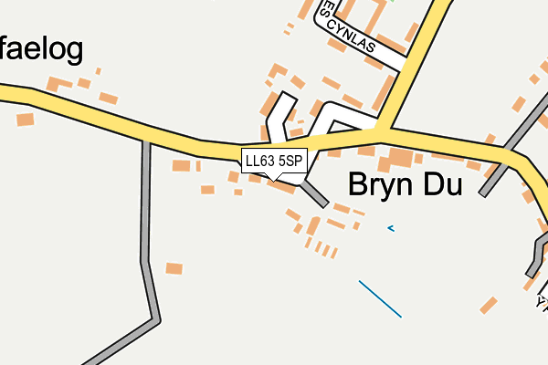 LL63 5SP map - OS OpenMap – Local (Ordnance Survey)