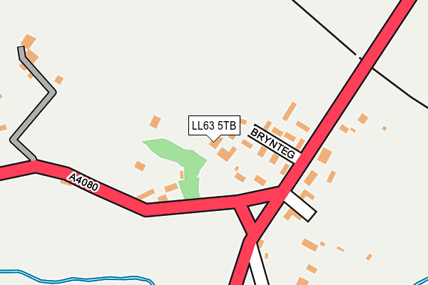 LL63 5TB map - OS OpenMap – Local (Ordnance Survey)