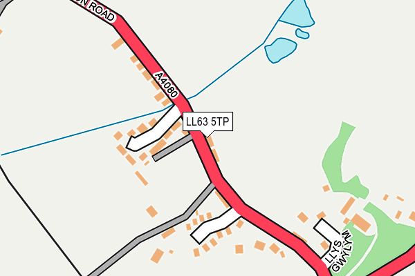 LL63 5TP map - OS OpenMap – Local (Ordnance Survey)