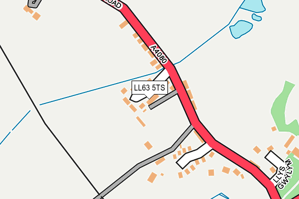 LL63 5TS map - OS OpenMap – Local (Ordnance Survey)