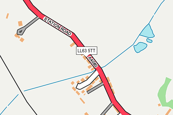 LL63 5TT map - OS OpenMap – Local (Ordnance Survey)