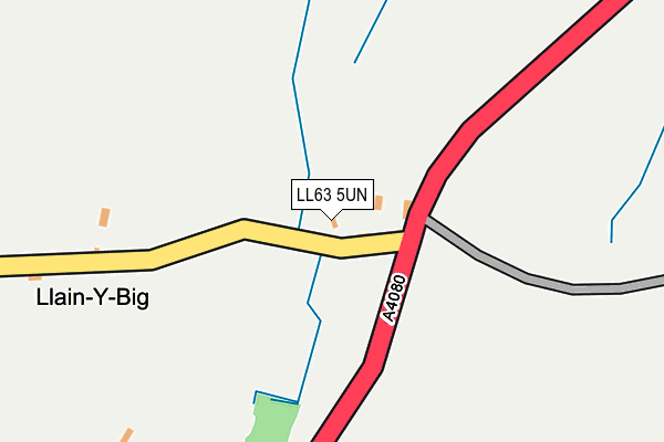 LL63 5UN map - OS OpenMap – Local (Ordnance Survey)