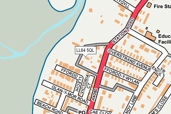 LL64 5QL map - OS OpenMap – Local (Ordnance Survey)