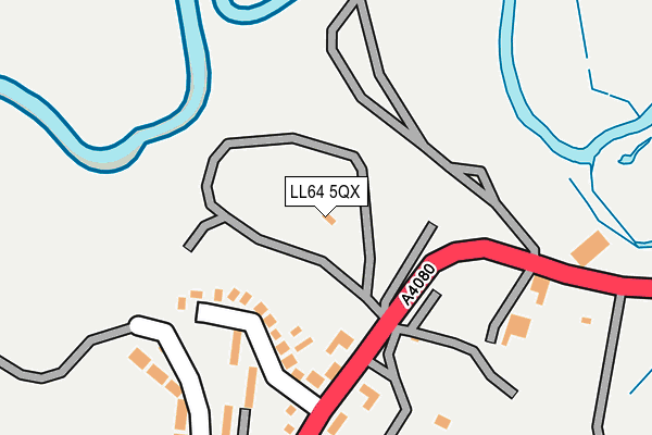 LL64 5QX map - OS OpenMap – Local (Ordnance Survey)