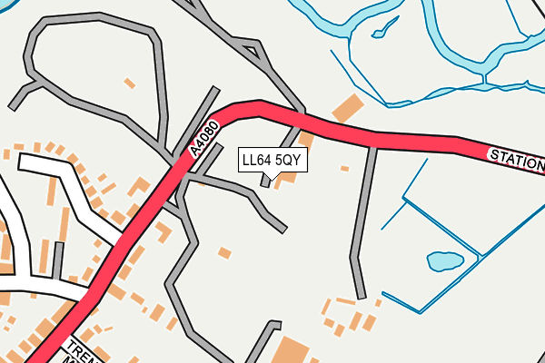 LL64 5QY map - OS OpenMap – Local (Ordnance Survey)