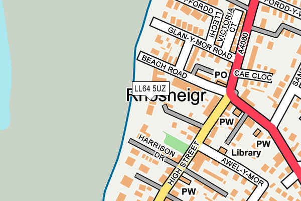 LL64 5UZ map - OS OpenMap – Local (Ordnance Survey)