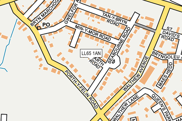 LL65 1AN map - OS OpenMap – Local (Ordnance Survey)