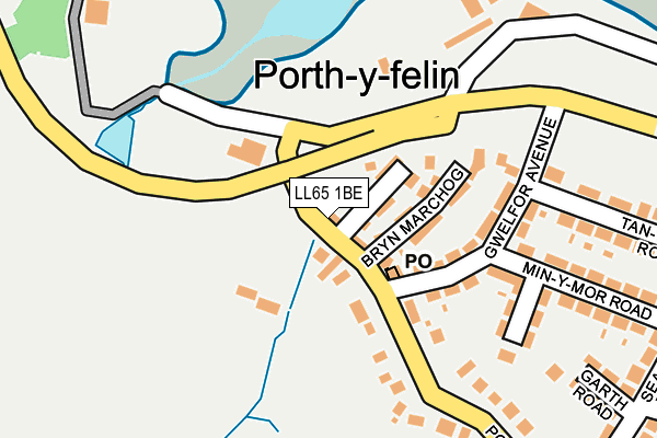 LL65 1BE map - OS OpenMap – Local (Ordnance Survey)