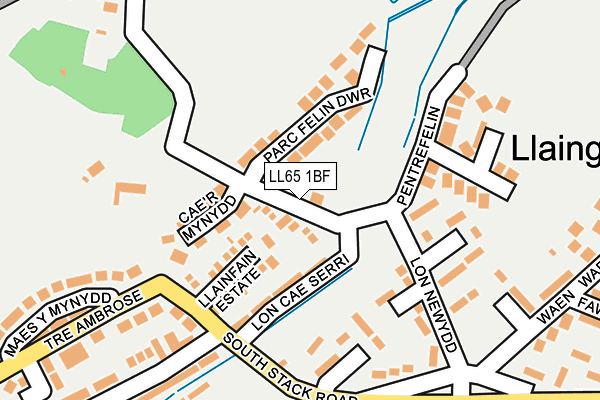 LL65 1BF map - OS OpenMap – Local (Ordnance Survey)