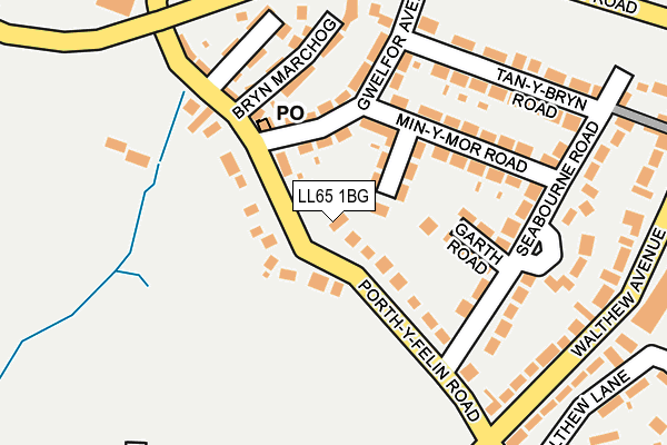 LL65 1BG map - OS OpenMap – Local (Ordnance Survey)