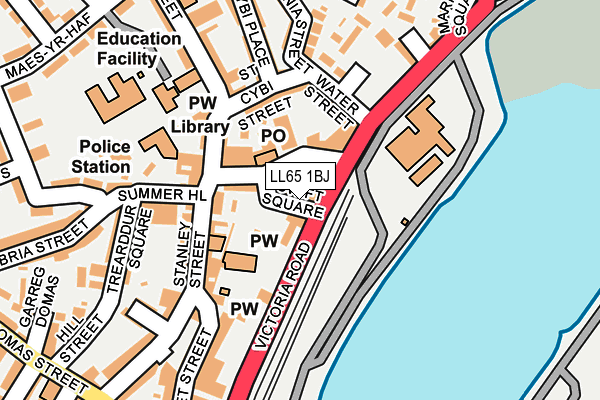 LL65 1BJ map - OS OpenMap – Local (Ordnance Survey)