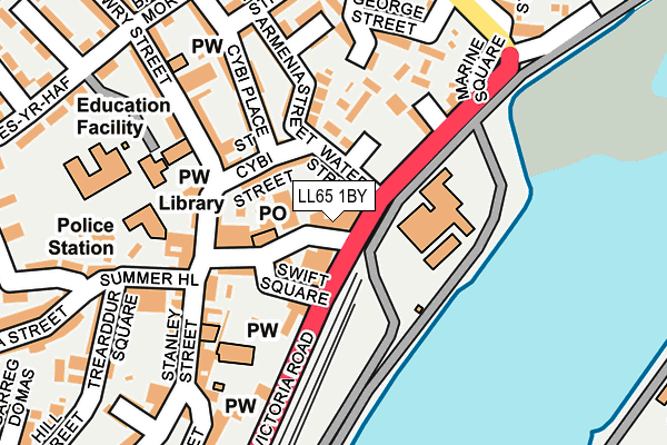 LL65 1BY map - OS OpenMap – Local (Ordnance Survey)