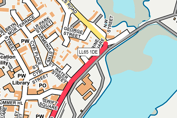 LL65 1DE map - OS OpenMap – Local (Ordnance Survey)