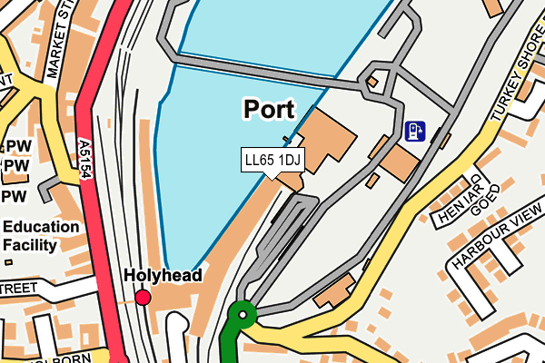 LL65 1DJ map - OS OpenMap – Local (Ordnance Survey)