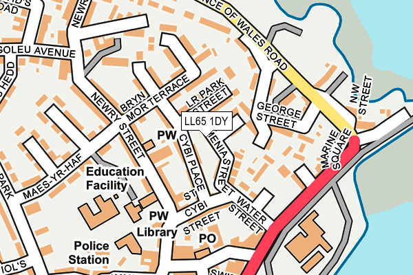 LL65 1DY map - OS OpenMap – Local (Ordnance Survey)