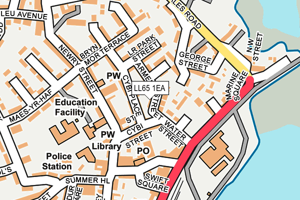 LL65 1EA map - OS OpenMap – Local (Ordnance Survey)