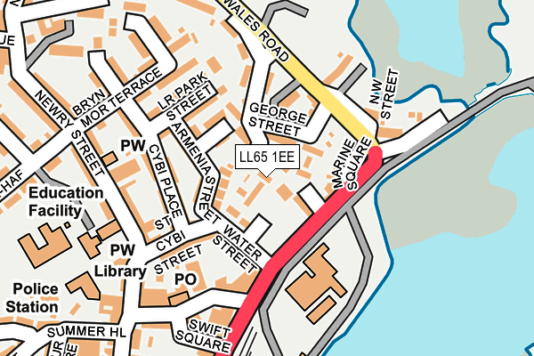 LL65 1EE map - OS OpenMap – Local (Ordnance Survey)