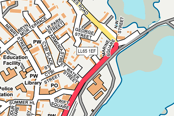 LL65 1EF map - OS OpenMap – Local (Ordnance Survey)