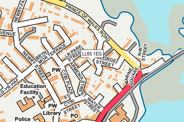 LL65 1EG map - OS OpenMap – Local (Ordnance Survey)