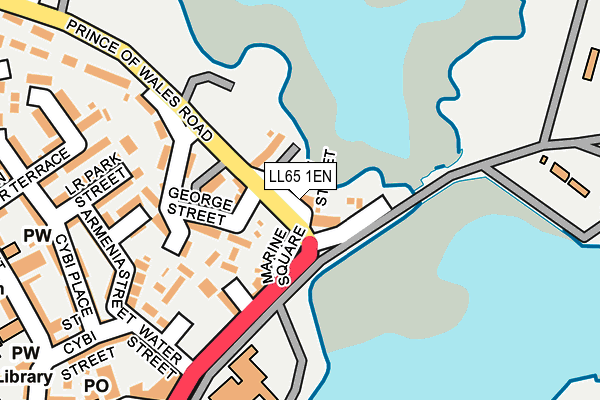 LL65 1EN map - OS OpenMap – Local (Ordnance Survey)