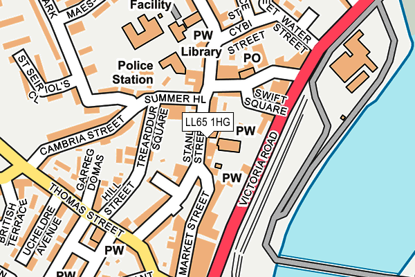 LL65 1HG map - OS OpenMap – Local (Ordnance Survey)