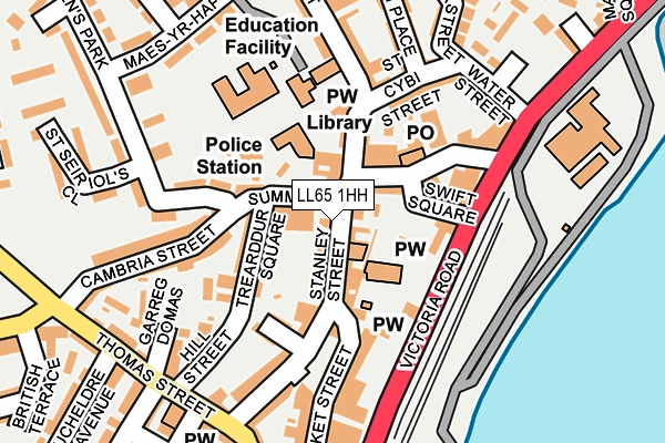 LL65 1HH map - OS OpenMap – Local (Ordnance Survey)