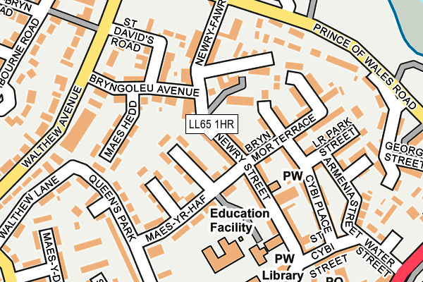 LL65 1HR map - OS OpenMap – Local (Ordnance Survey)