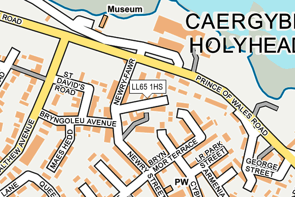 LL65 1HS map - OS OpenMap – Local (Ordnance Survey)