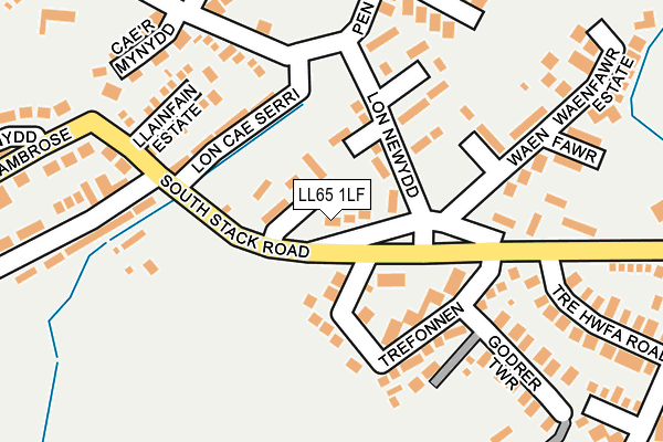 LL65 1LF map - OS OpenMap – Local (Ordnance Survey)