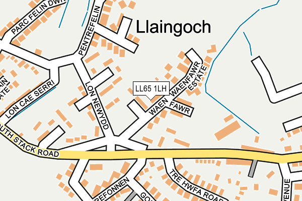 LL65 1LH map - OS OpenMap – Local (Ordnance Survey)