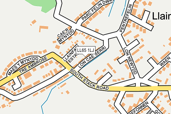 LL65 1LJ map - OS OpenMap – Local (Ordnance Survey)