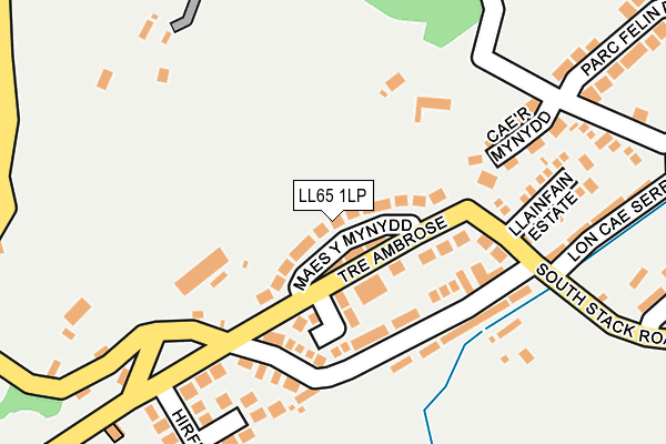 LL65 1LP map - OS OpenMap – Local (Ordnance Survey)