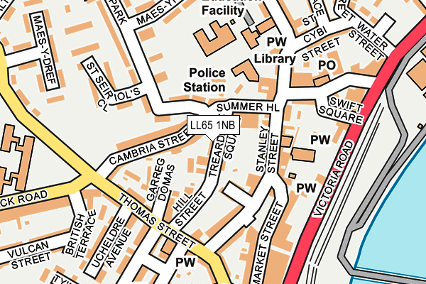 LL65 1NB map - OS OpenMap – Local (Ordnance Survey)