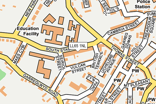 LL65 1NL map - OS OpenMap – Local (Ordnance Survey)