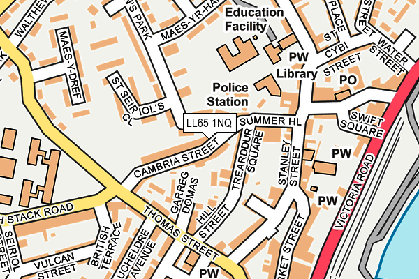 LL65 1NQ map - OS OpenMap – Local (Ordnance Survey)