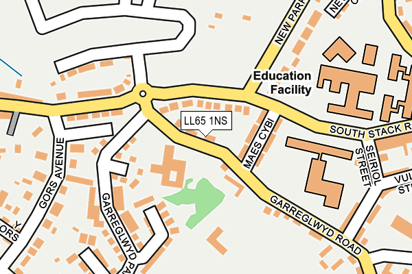 LL65 1NS map - OS OpenMap – Local (Ordnance Survey)