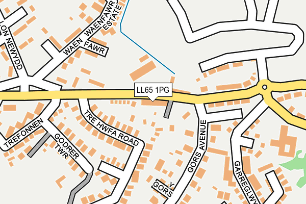 LL65 1PG map - OS OpenMap – Local (Ordnance Survey)