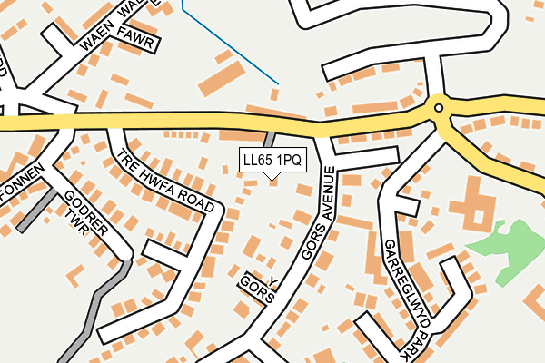 LL65 1PQ map - OS OpenMap – Local (Ordnance Survey)