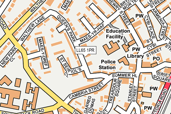 LL65 1PR map - OS OpenMap – Local (Ordnance Survey)