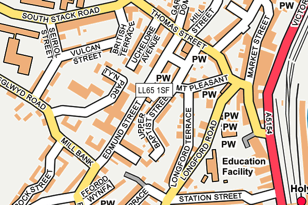 LL65 1SF map - OS OpenMap – Local (Ordnance Survey)