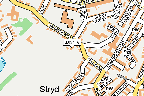 LL65 1TG map - OS OpenMap – Local (Ordnance Survey)